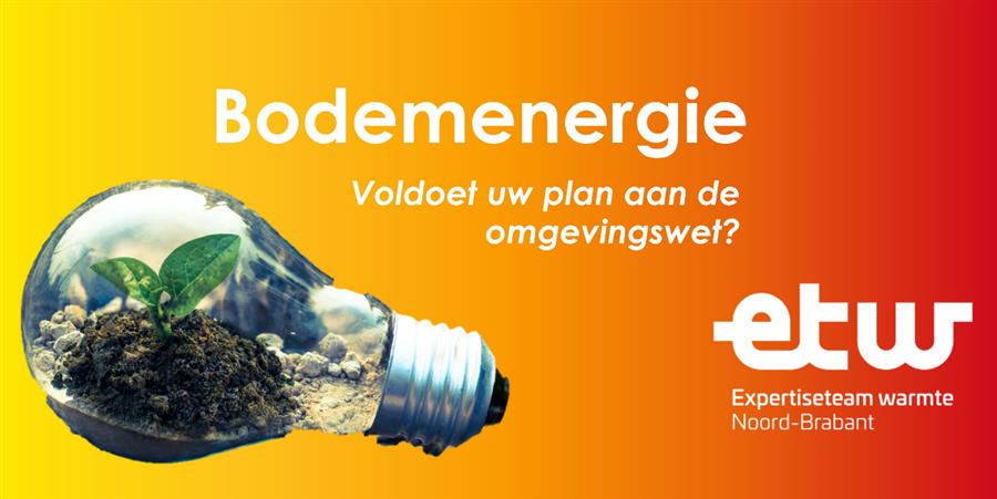 Logo ETW met tekst bodemenergie voldoet uw plan aan de omgevingswet?